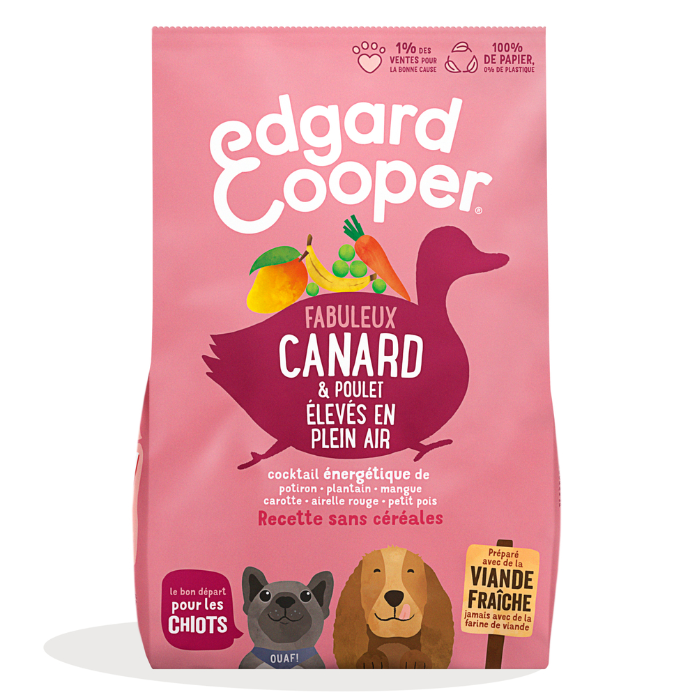 Croquettes pour chiot - canard et poulet sans céréales 7kg