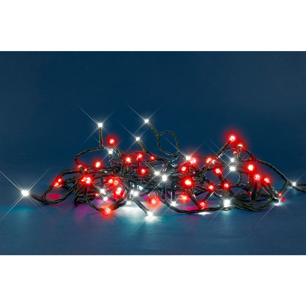 Guirlande lumineuse animée 'Flicker' 128 led, rouge et flash - 8m