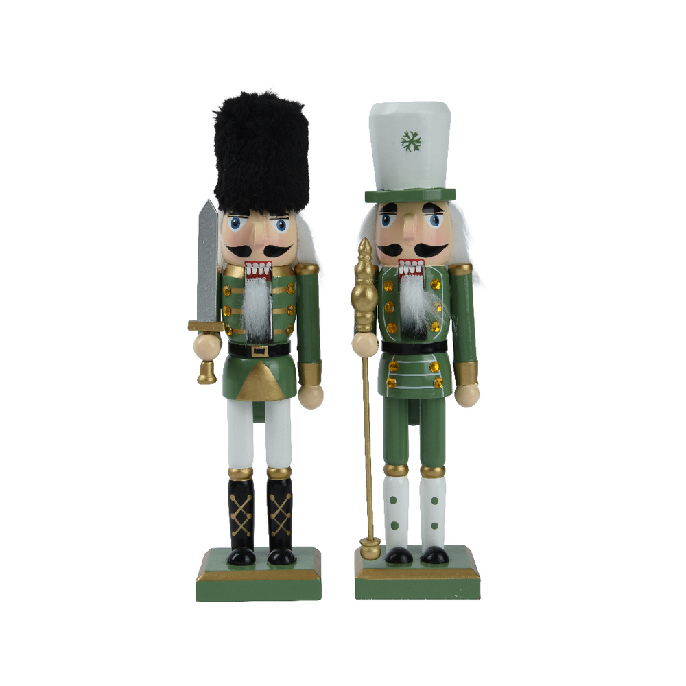 Casse-noisette en bois vert 7X6X25cm