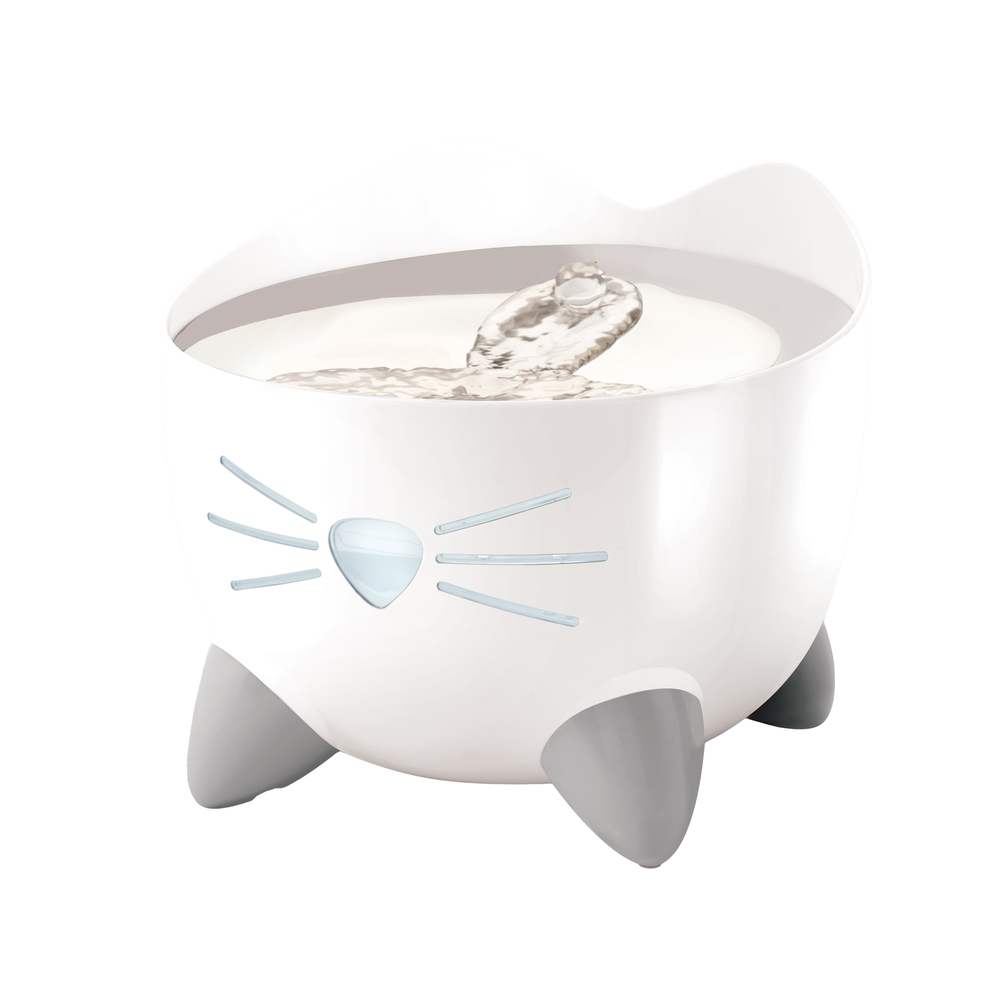 Abreuvoir Pixi pour chat 20x20x17cm blanc