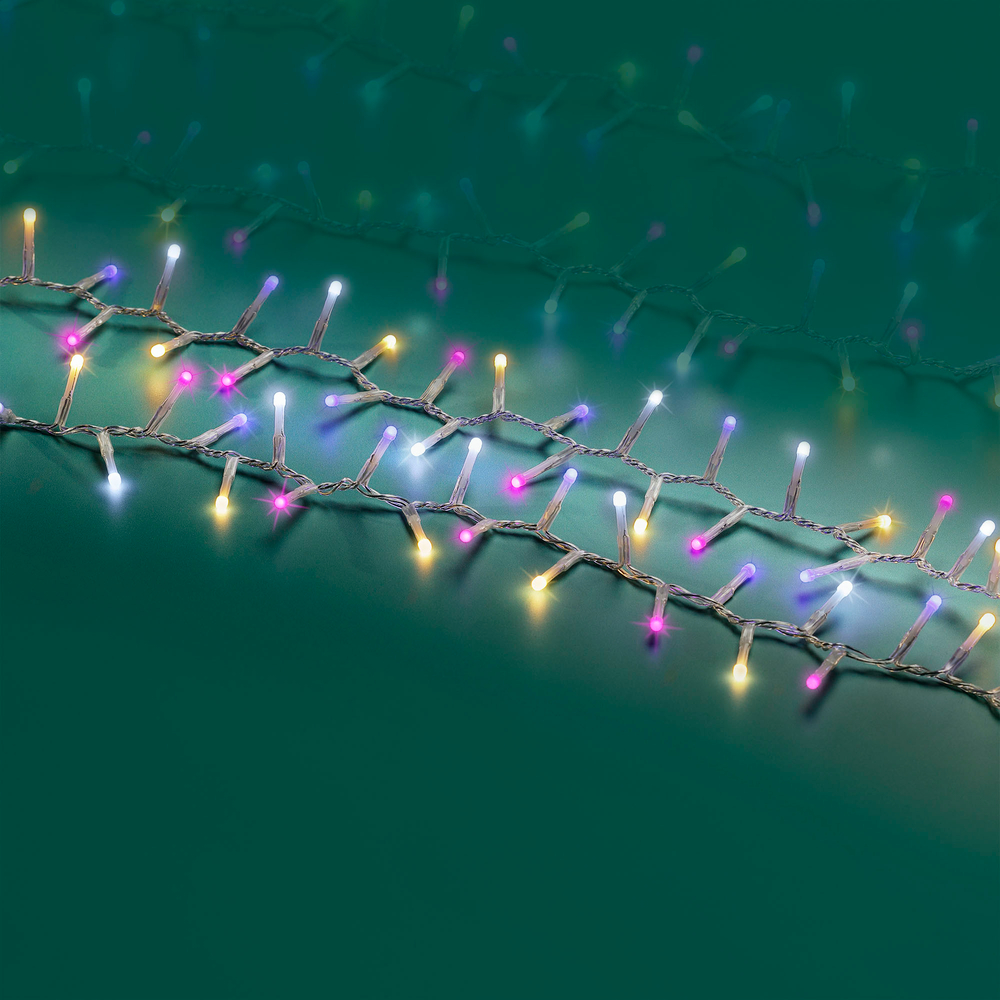 Guirlande lumineuse animée 'Compact' 1000 led, multicolore - 22,5m