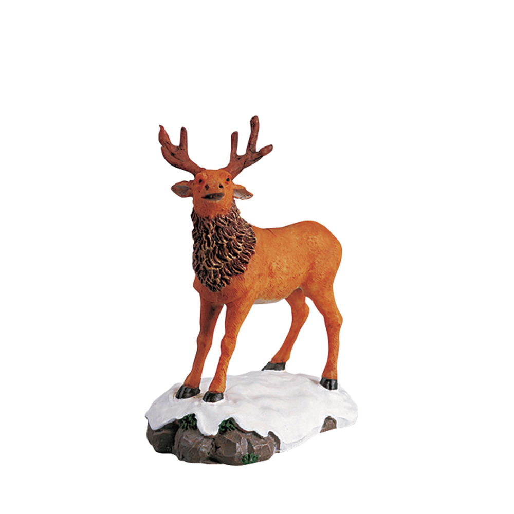 Figurine de Noël : Grand cerf de la forêt - H. 6,5cm