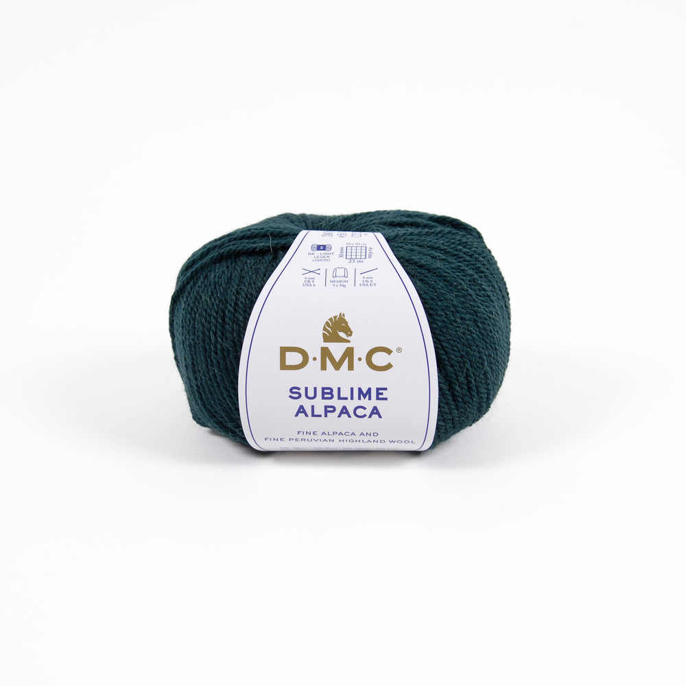 Pelote Sublime Alpaga et laine, coloris vert foncé 812 - 50g