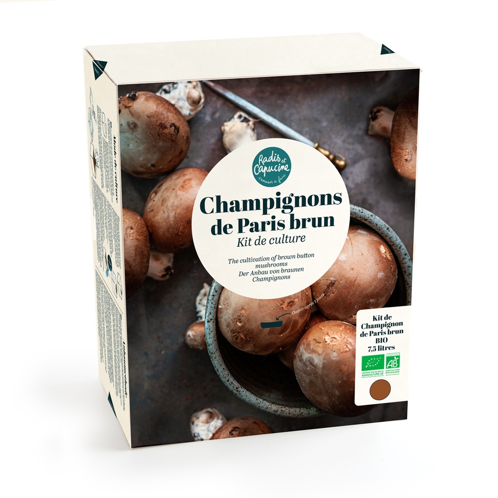 Kit de Culture, champignons de Paris brun bio 7,5L