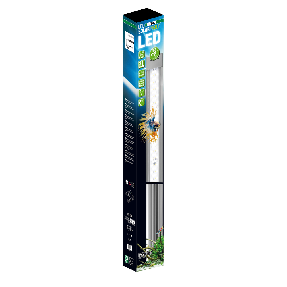 Rampe d'éclairage Led pour aquarium, Solar Natur 31W - 849 à 895mm