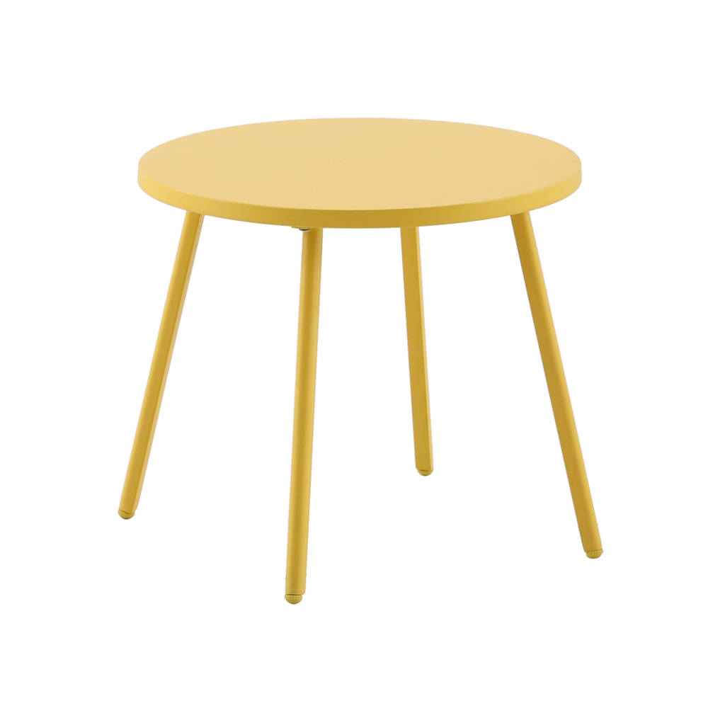 Table basse de jardin BAHO, coloris miel - D. 50cm