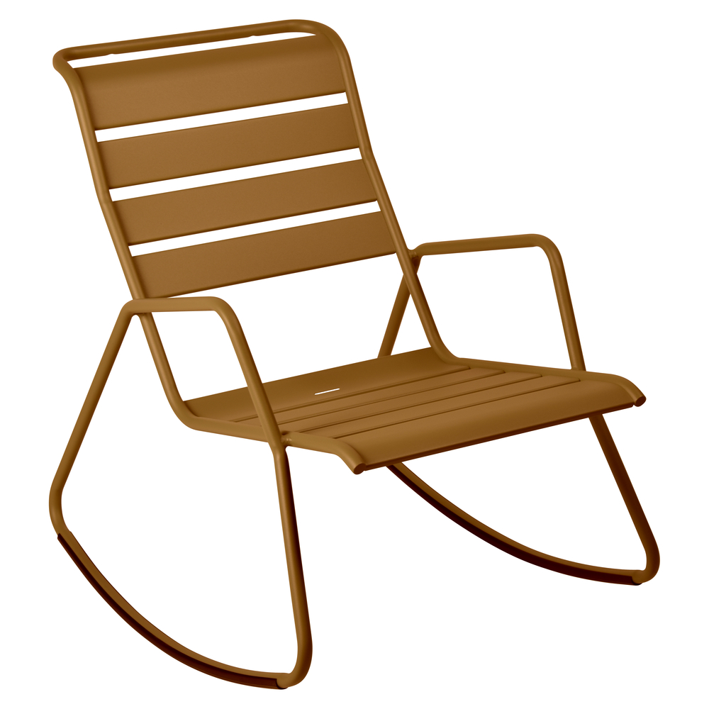 Rocking chair monceau, coloris pain d'épices - 68X78 H72cm