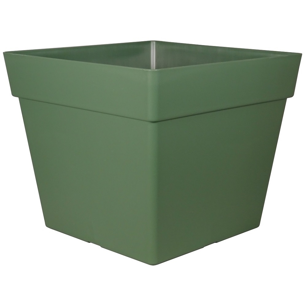 Pot carré Enzo 50, coloris Mélèze - L48,5xl48,5xH40,5cm