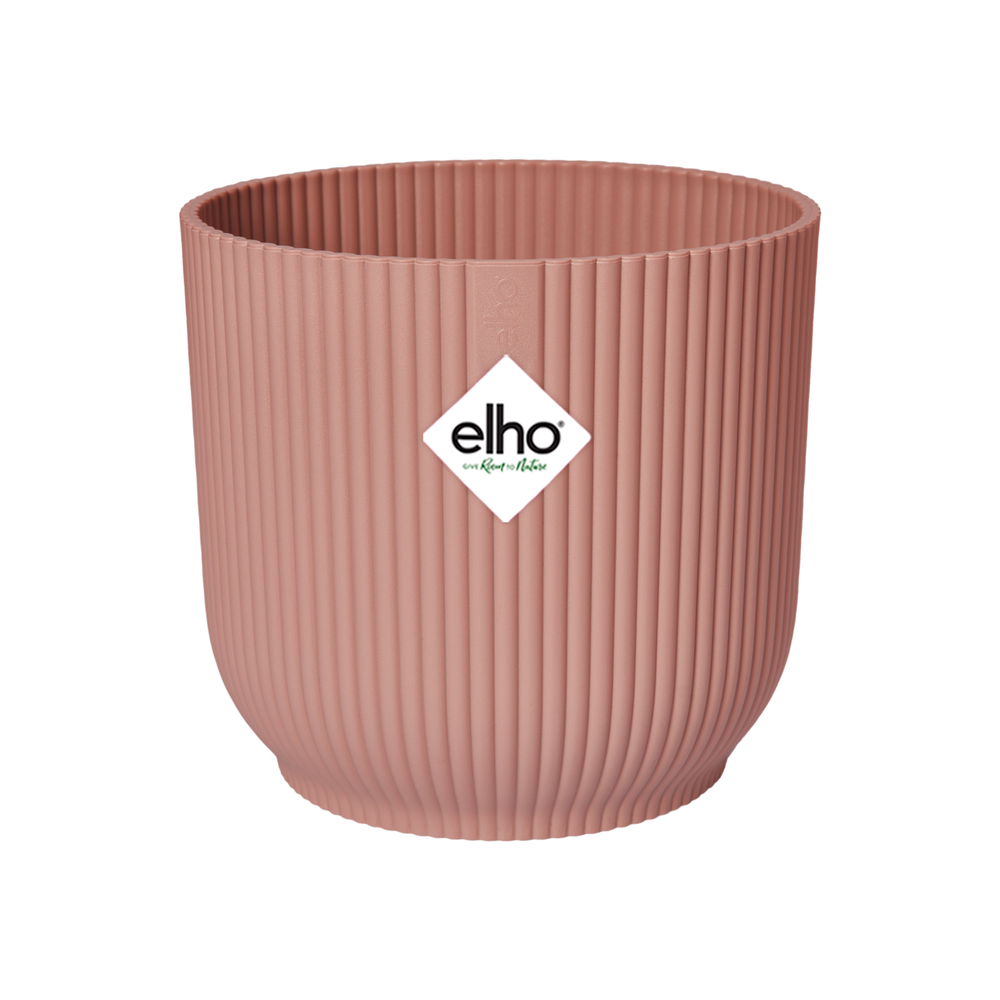 Cache-pot Vibes fold , coloris rose poudré - D. 14cm