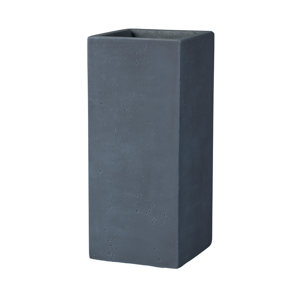Pot de fleurs Kati colonne anthracite - L. 35xH. 71cm