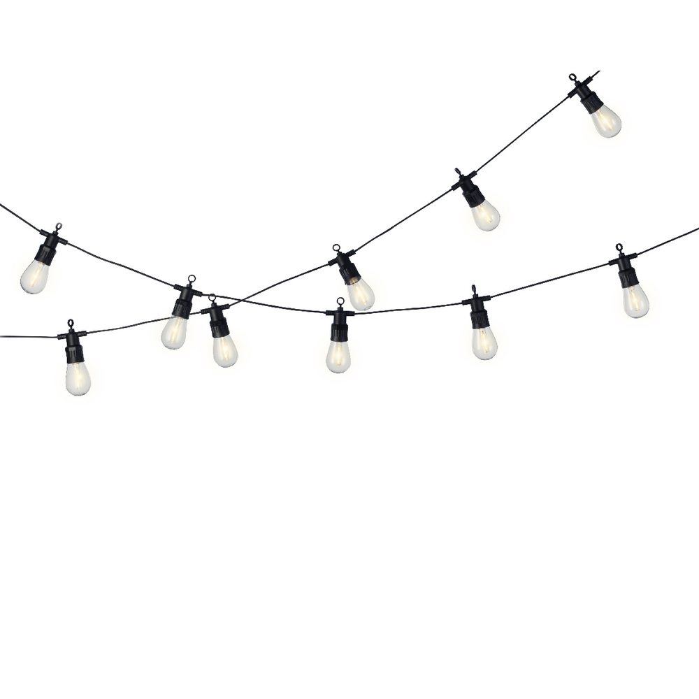 Guirlande lumineuse, 10 ampoules LED, blanc chaud - 4,5m
