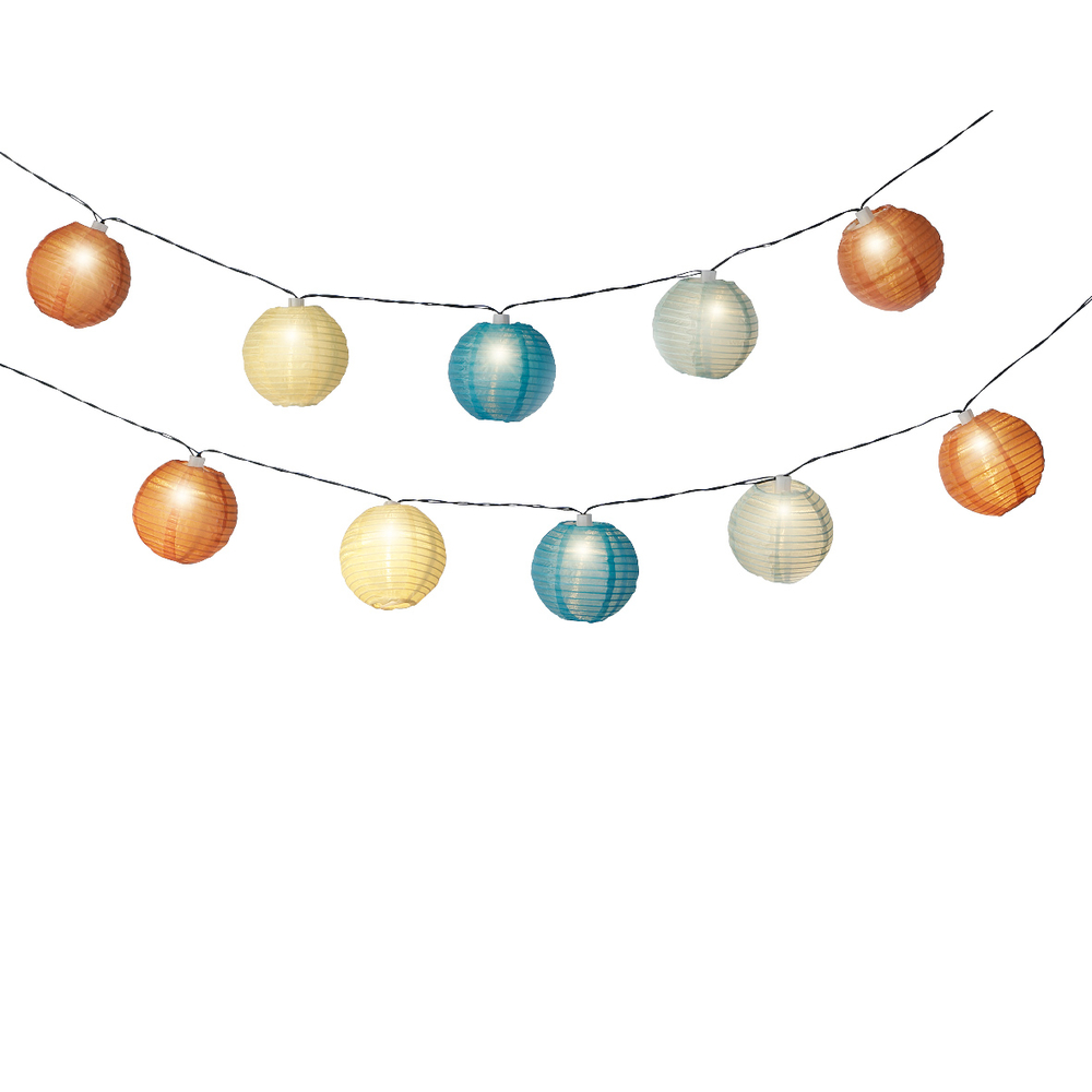 Guirlande lumineuse solaire boules multicolores - 4,5m