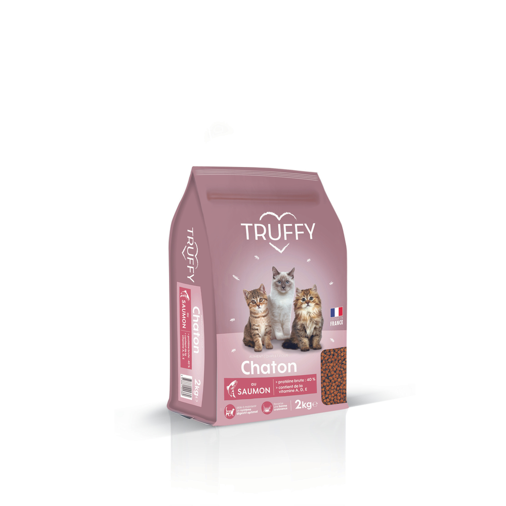 Croquettes au saumon pour chaton - 2kg