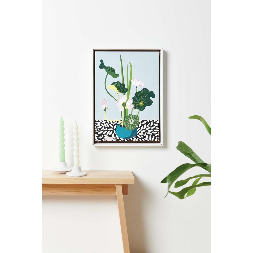 Coffret peinture par numéro 'Lotus', coloris mixte - L. 37xl. 26cm