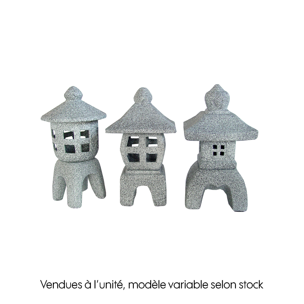 Lanterne céramique M pour la décoration du jardin - L. 19xl. 19xH. 30cm