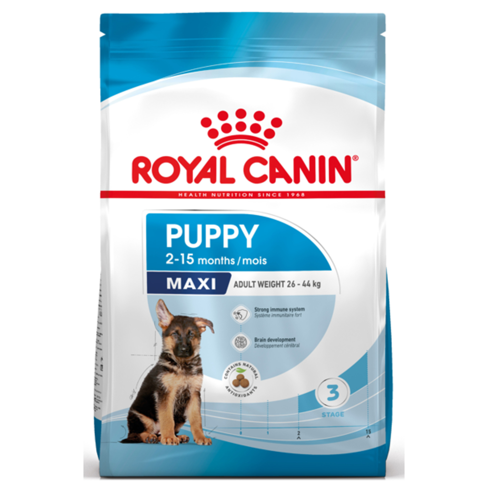 Croquettes pour chiot de 2 à 15 mois Puppy Maxi - 3kg