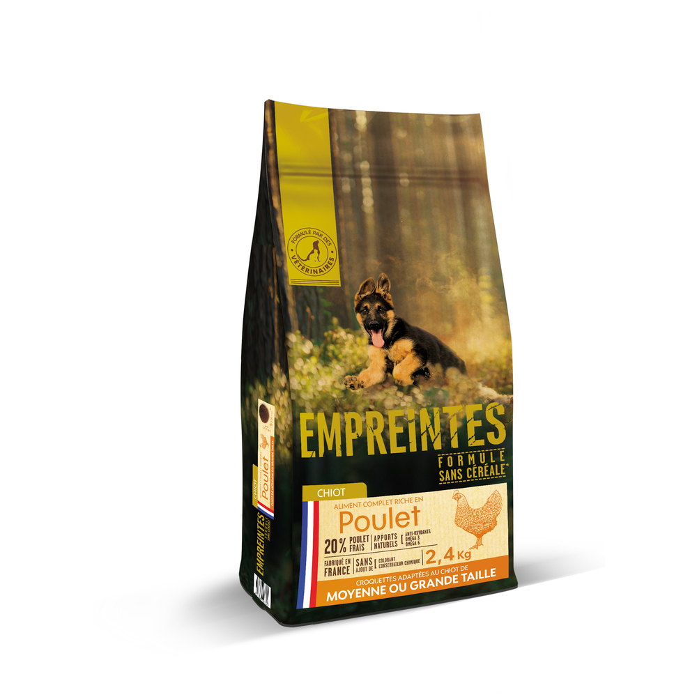 Croquettes poulet sans céréales, moyen/grand chiot - 2,4kg