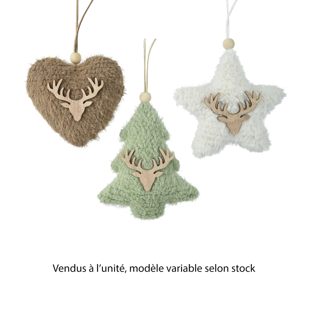 Suspension laine - coloris variables - H18cm