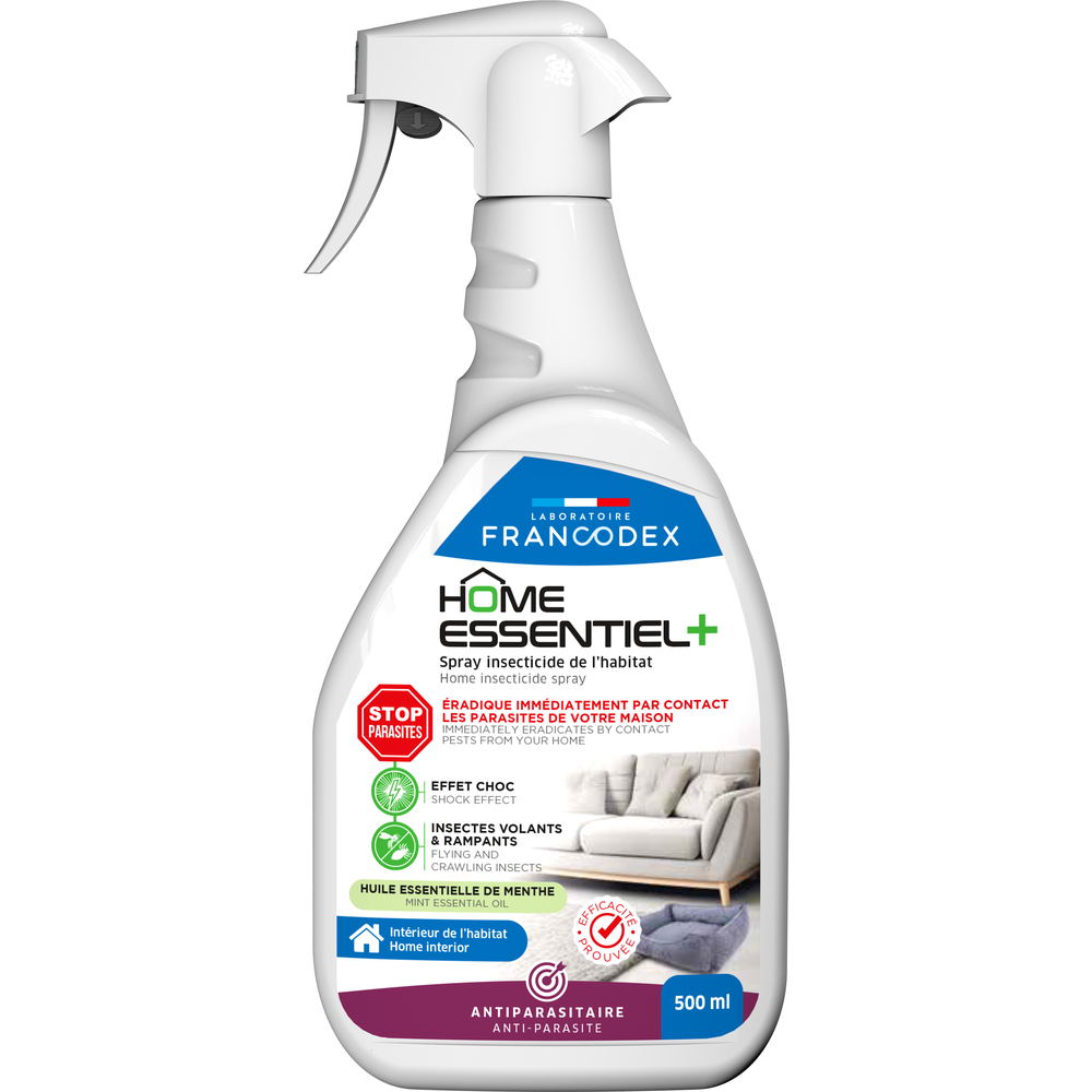 Spray insecticide de l'habitat : Home essentiel+ - 500ml