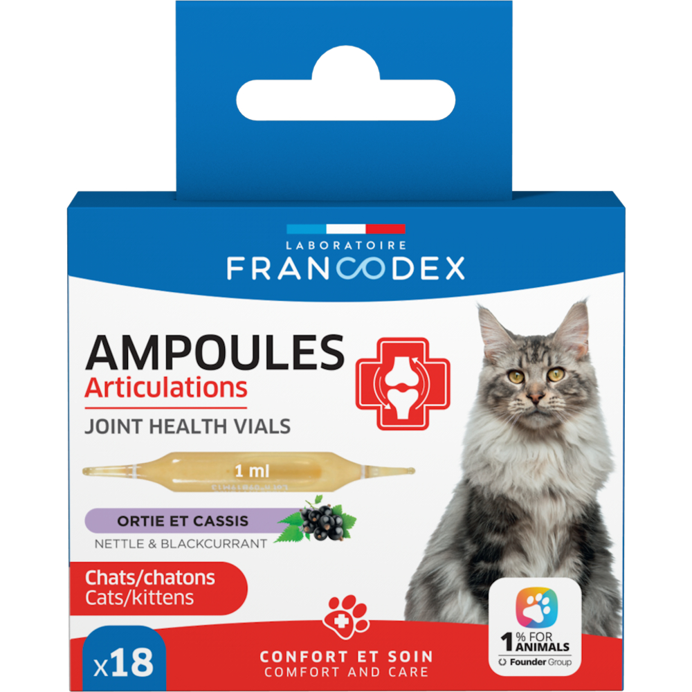 Ampoules, Articulations pour chat 18x1ml