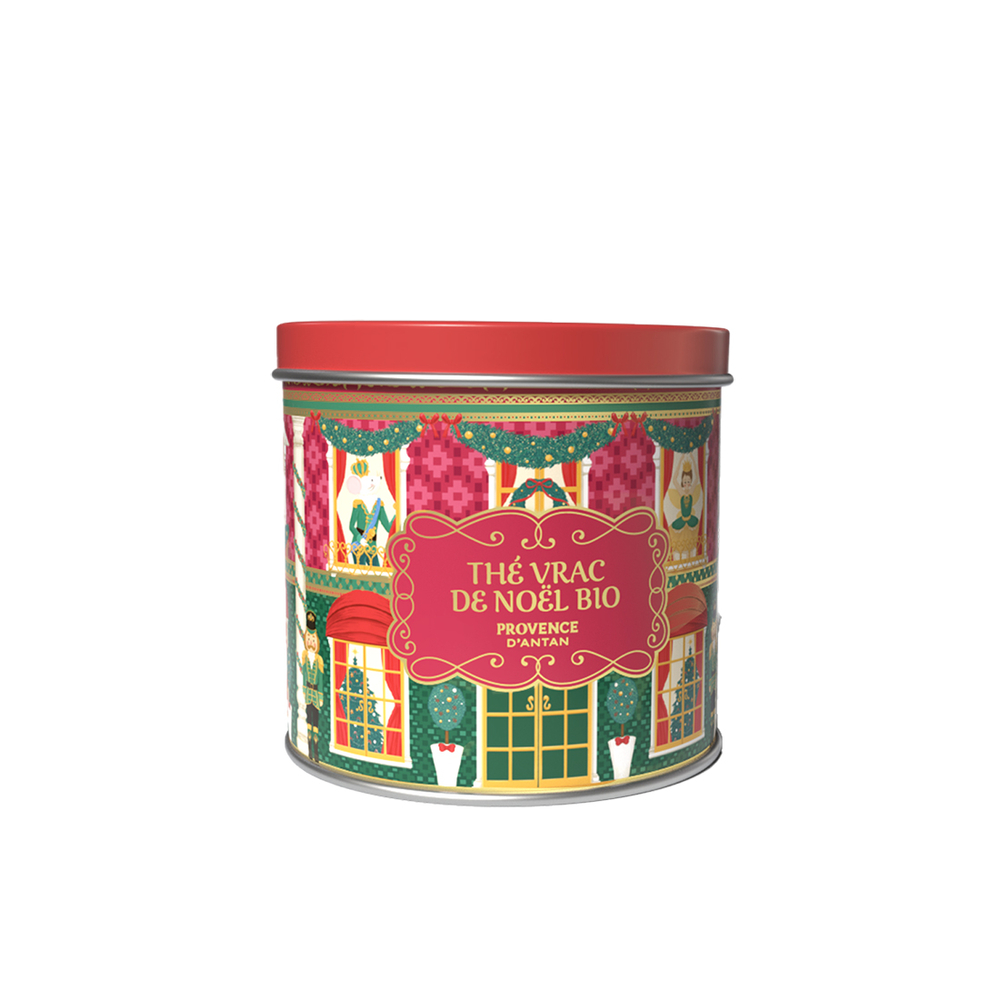 Boîte thé de Noël bio en vrac, épices & pamplemousse - 80g