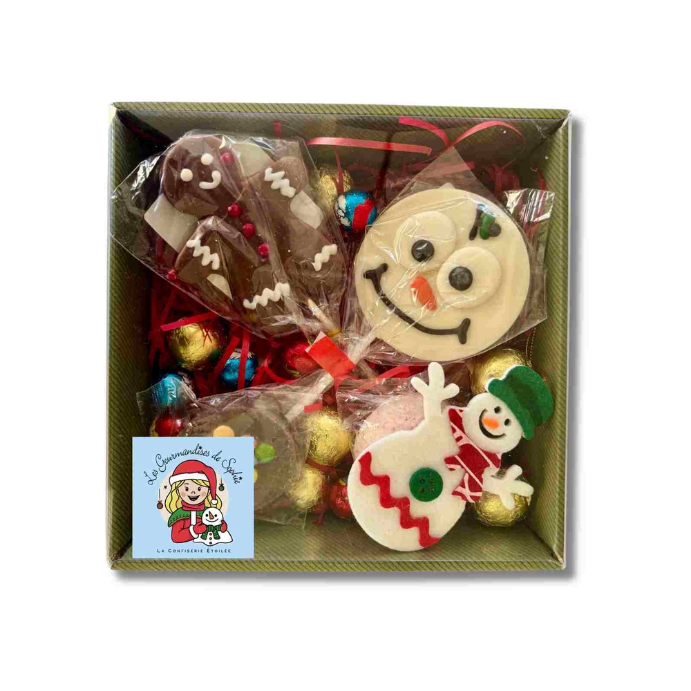 Coffret cadeau Croc'Noël : assortiment de confiseries - 295g