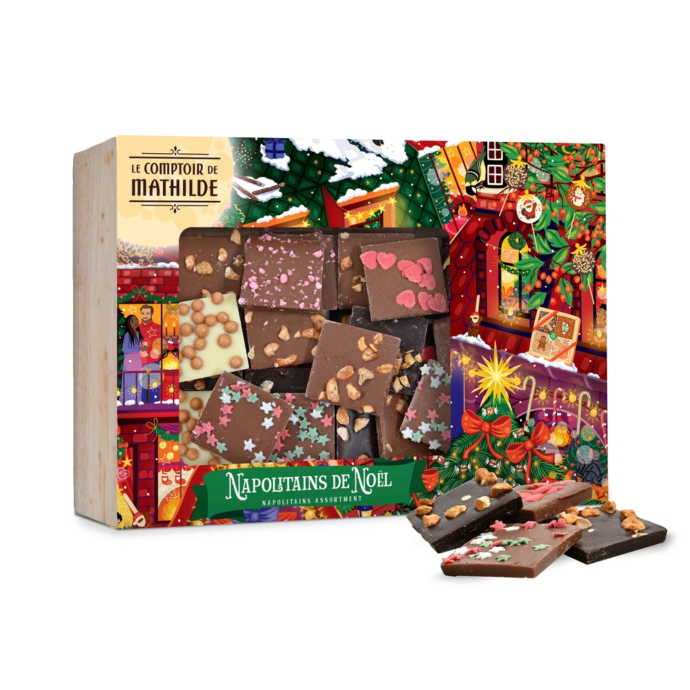Coffret chocolats : Napolitains de Noël - 300g