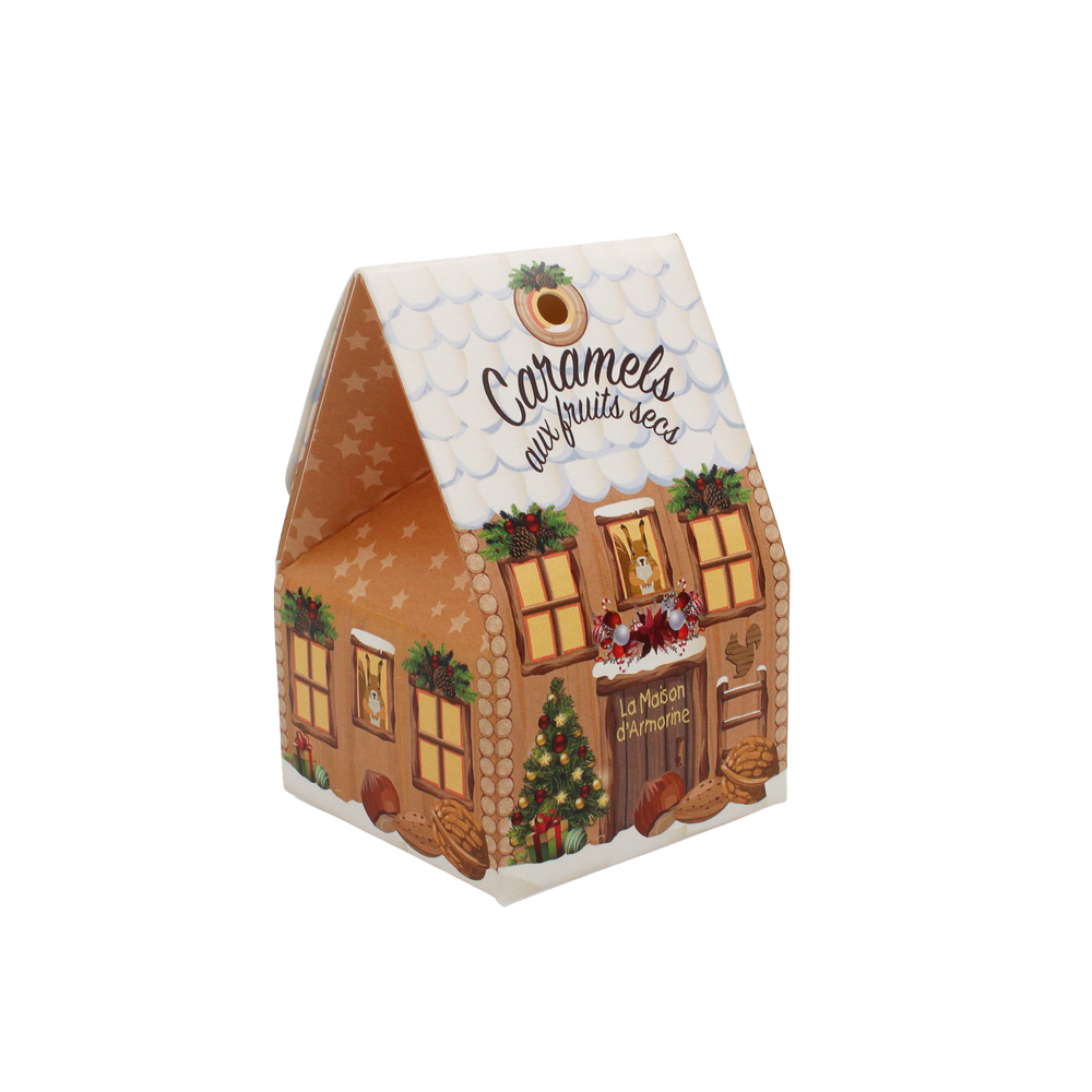 Chalet de Noël gourmand : caramels beurre salé et fruits secs - 40g