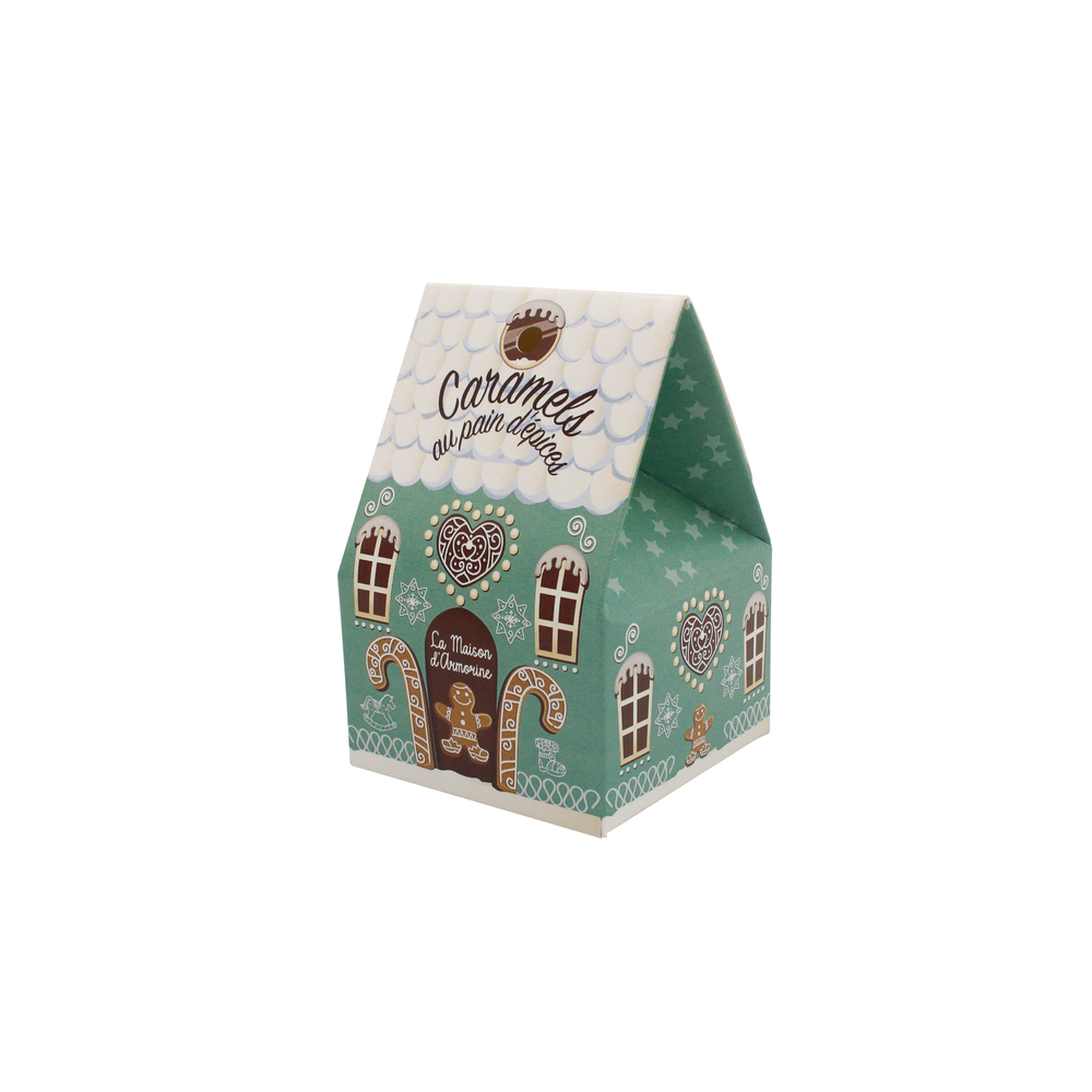 Chalet de Noël gourmand : caramels beurre salé et pain d'épices - 40g