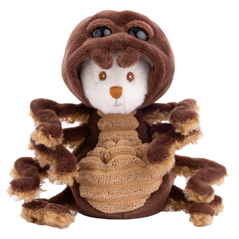 Peluche ourson 'Ziggy Spider', coloris marron - H. 15cm