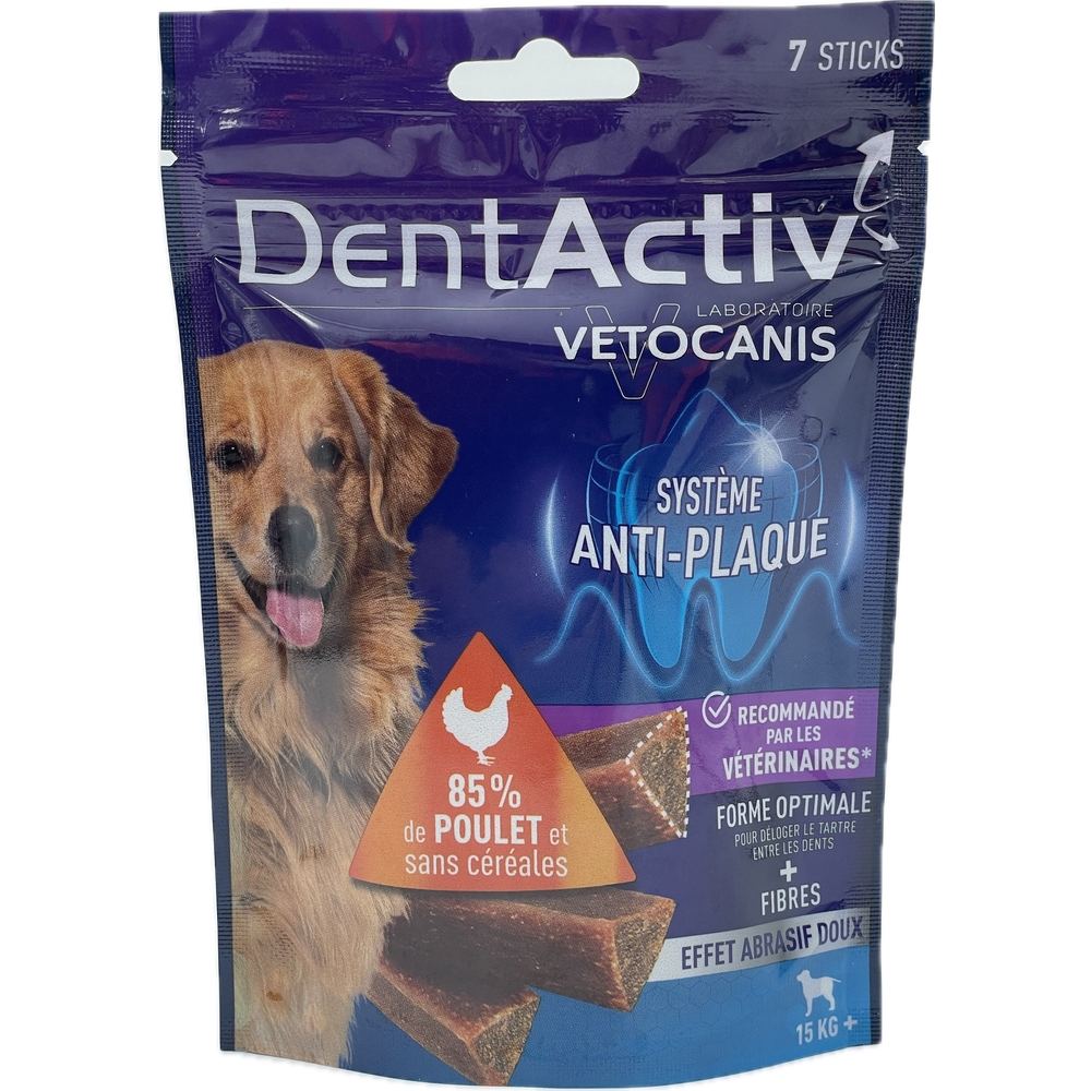 Dentactiv 7 sticks poulet, pour chien