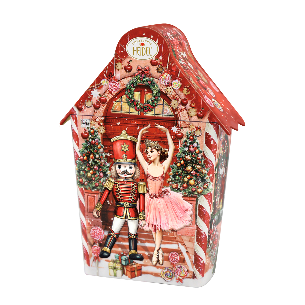 Maisonnette 'Conte de fées de Noël' avec des chocolats au lait - 74g