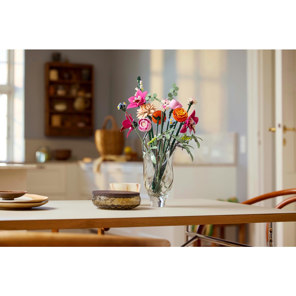 Le joli bouquet de fleurs roses, set Botanicals, 749 pièces - H. 38,2cm