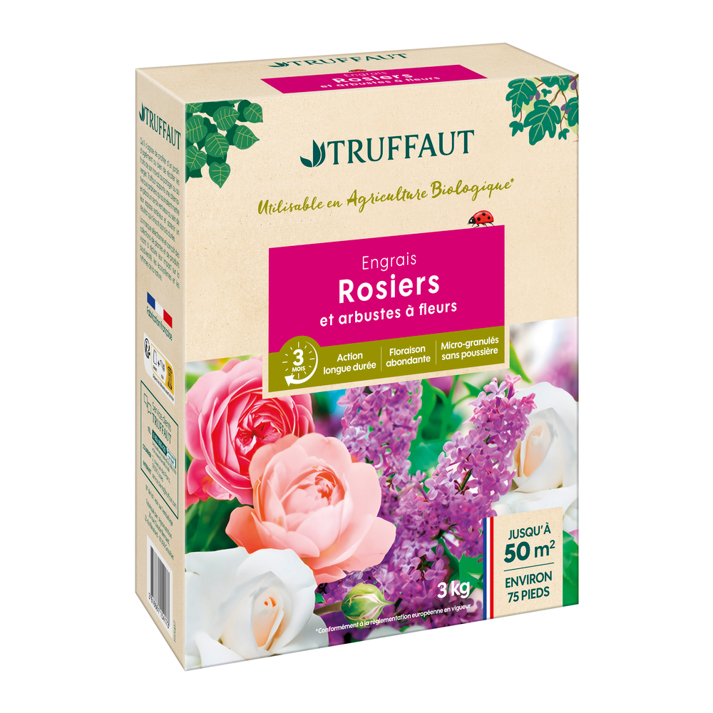 Engrais rosiers et arbustes - 3Kg