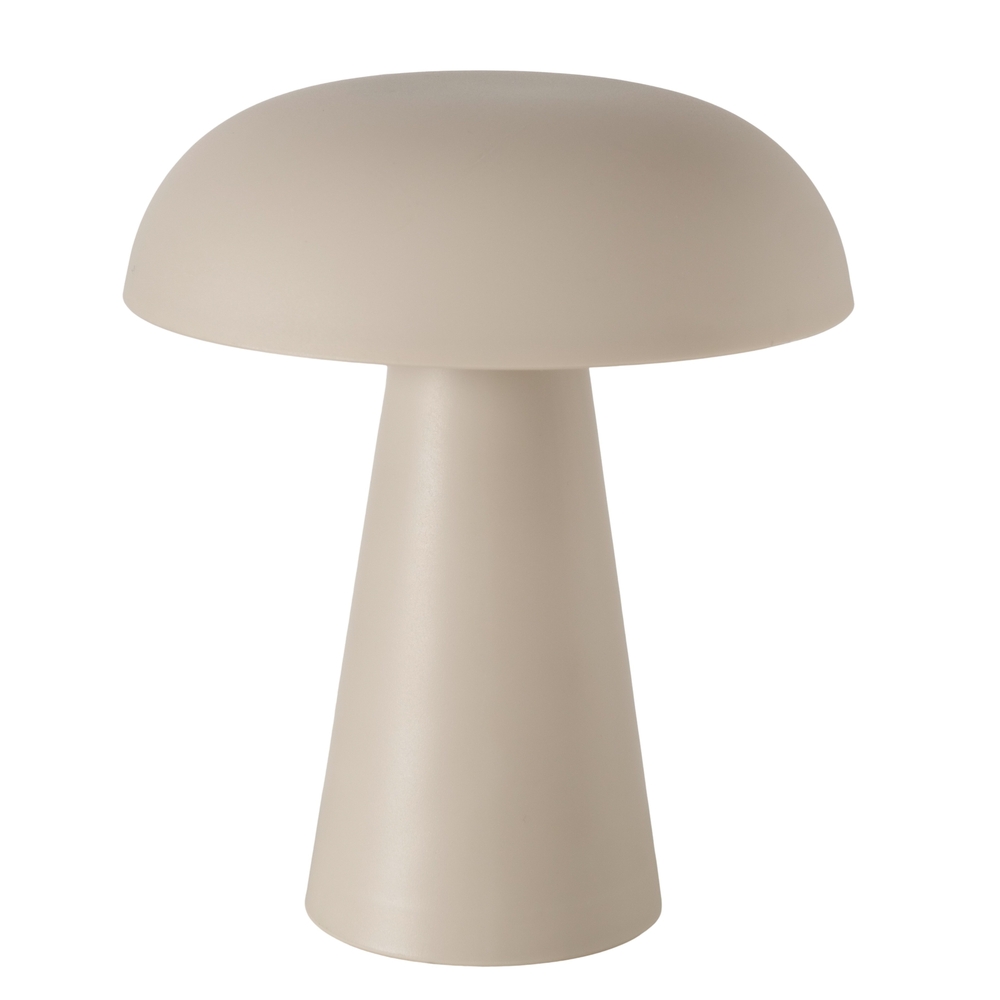 Lampe à LED 'Adelia', coloris taupe - D. 15cm