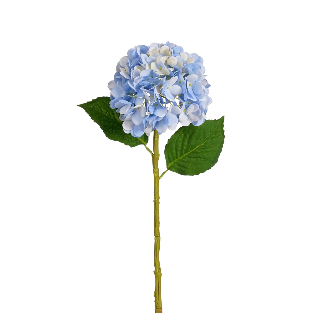 Fleur artificielle - Hortensia bleu Real Touch L. 55cm