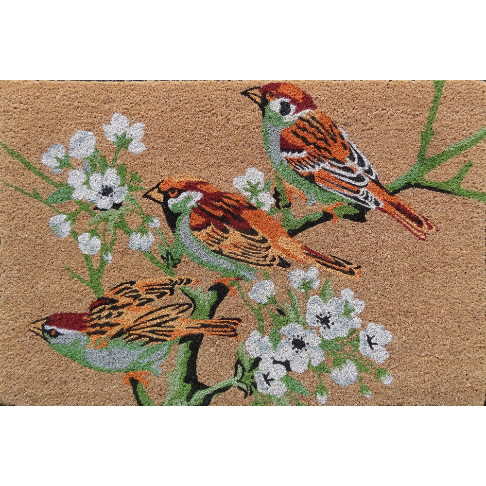 Paillasson en fibre de coco 'Chic envol' - L. 90xl. 60cm