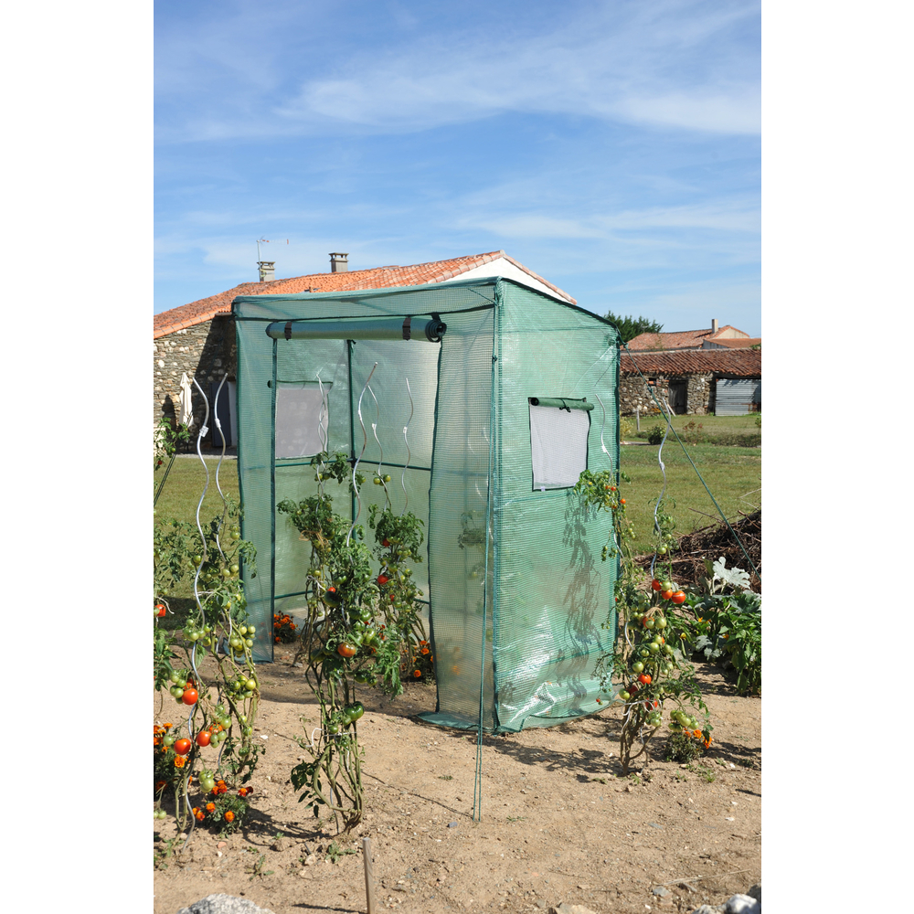 Serre souple à tomates avec housse - L. 198xl. 78xH. 200cm