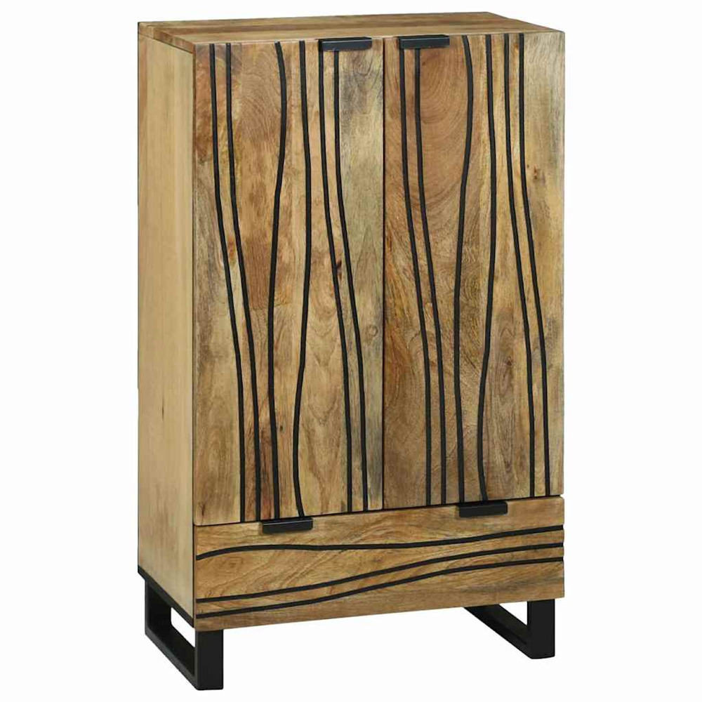 Buffet marron 60 x 33 x 100 cm bois de manguier massif