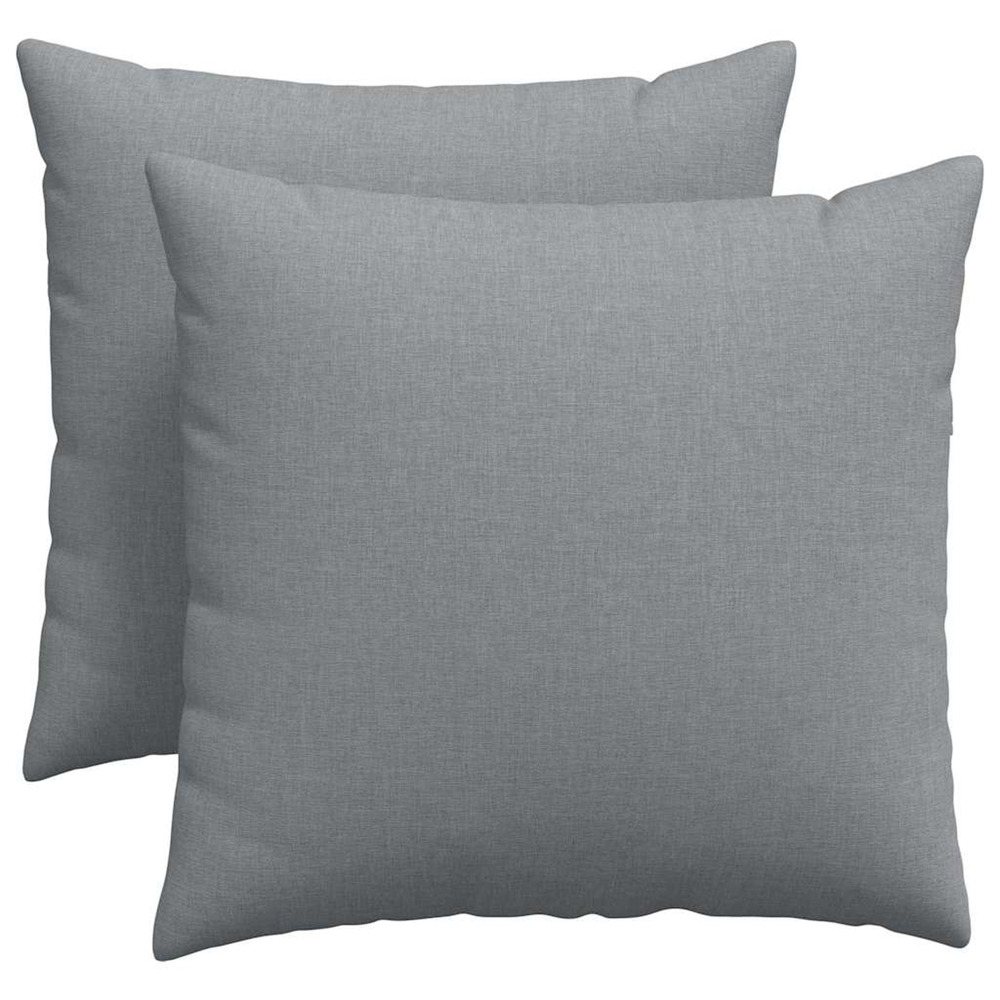 Coussins de canapé 2 pcs gris clair 50 x 50 cm tissu