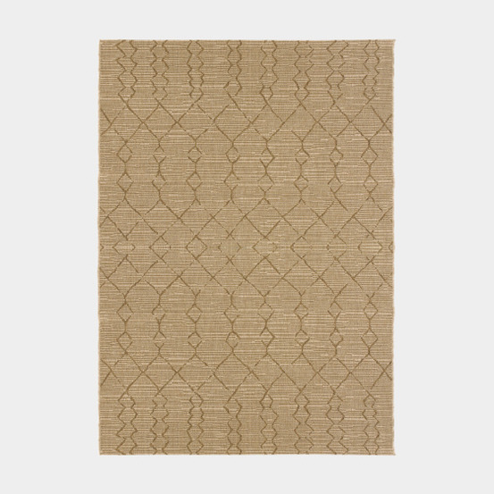 Tapis de terrasse - scandinave - marron cuivré - 160 x 230 cm