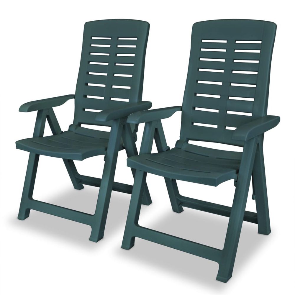 2 PCS CHAISES INCLINABLES DE 3-(867553)