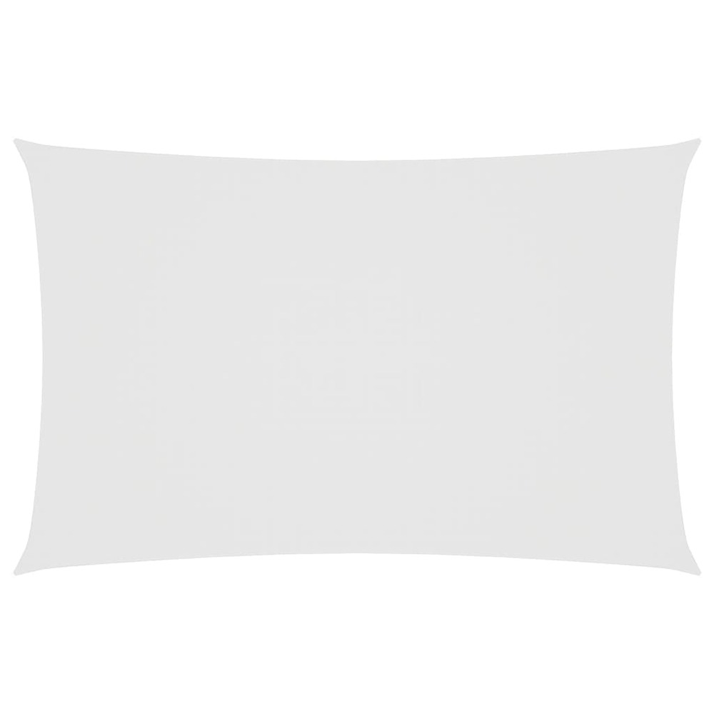 Voile de parasol tissu oxford rectangulaire 5x8 m blanc