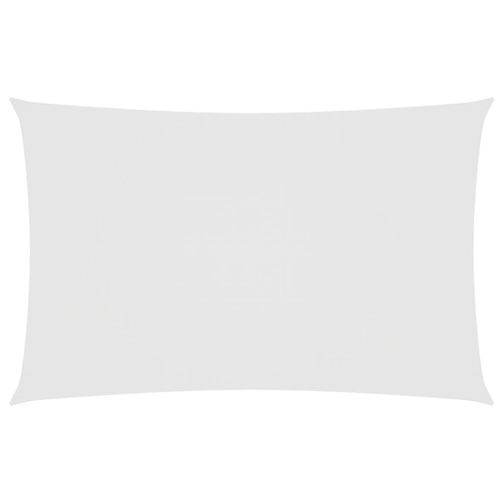 Voile de parasol tissu oxford rectangulaire 5x8 m blanc