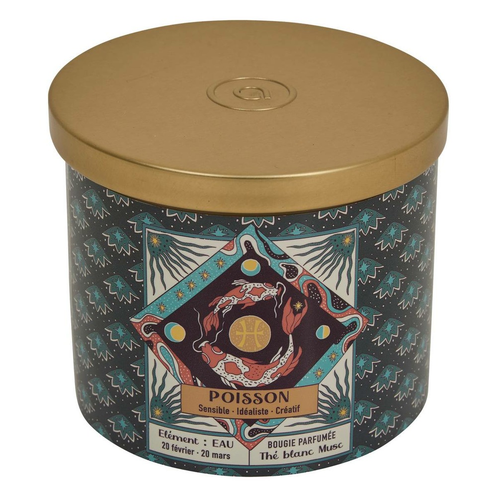 Bougie parfumée astro 396g pot verre assorti