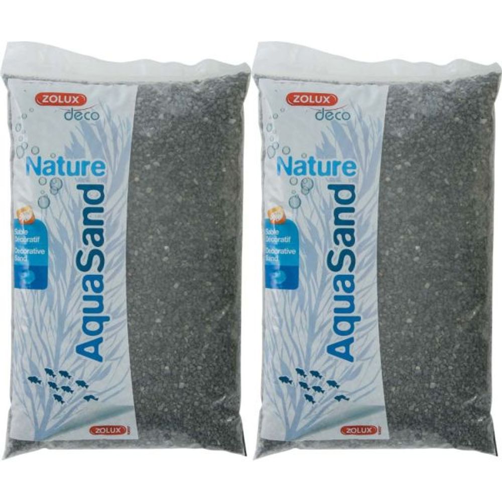 Sol décoratif aquasand basalte noir 10 kg