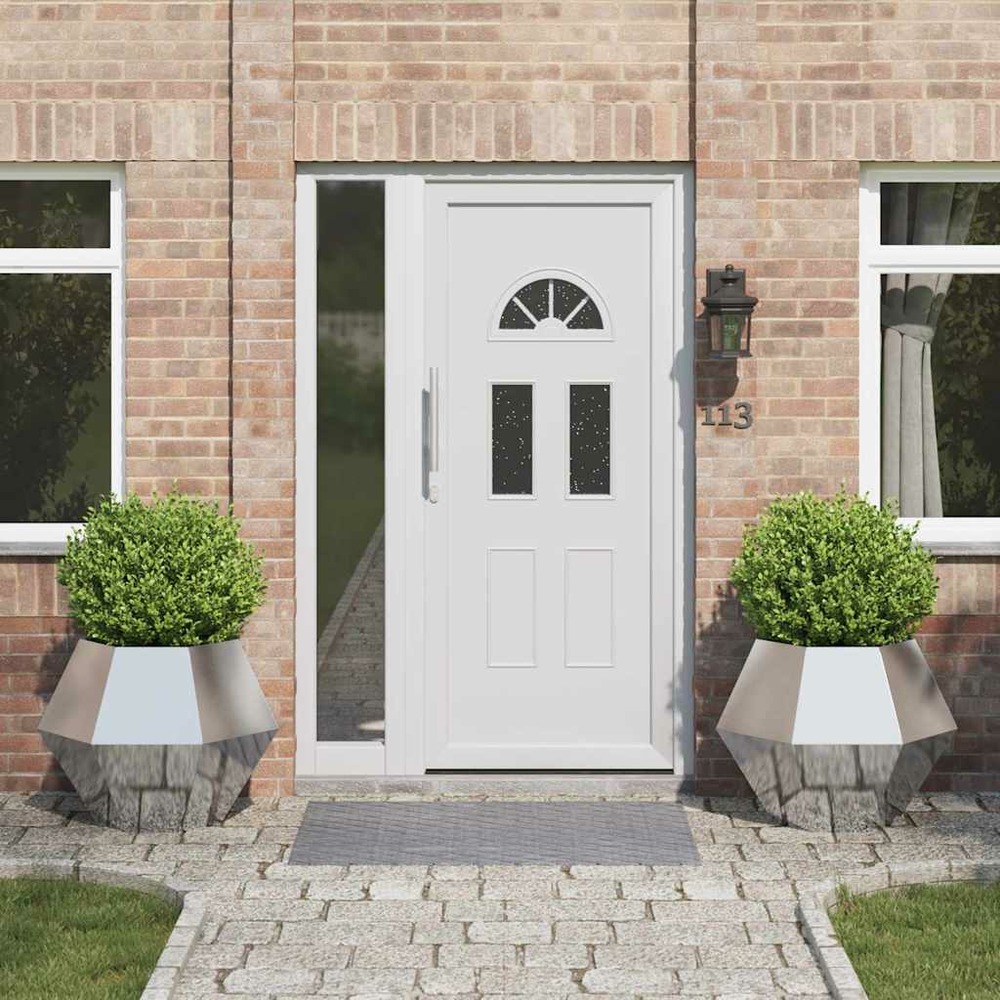 Jardinière 2 pcs argent 75 x 75 x 60 cm acier inoxydable