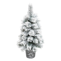 Sapin de noël artificiel enneigé "windy peak" 70cm vert