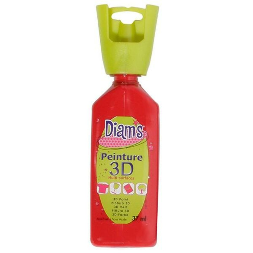 Peinture 3d multisurface - brillant rouge profond