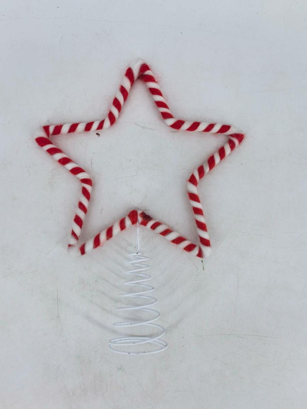 Cimier etoile raye rg bl 19cm